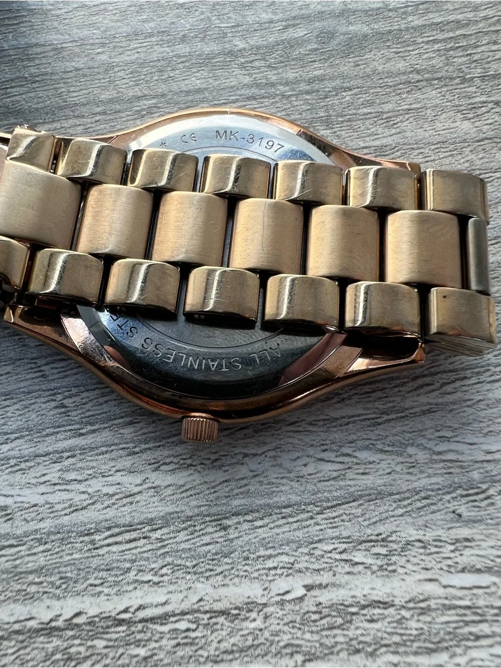 Michael Kors Men's Rose Gold Tone Stainless Bracelet Watch